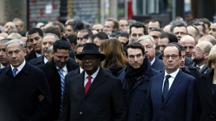 Un ziar israelian a șters toate femeile din fotografia marșului solidarității de la Paris