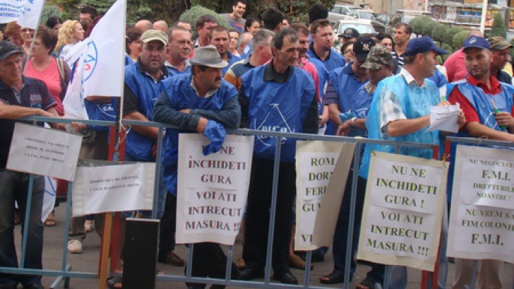 Protest la Ministerul Muncii