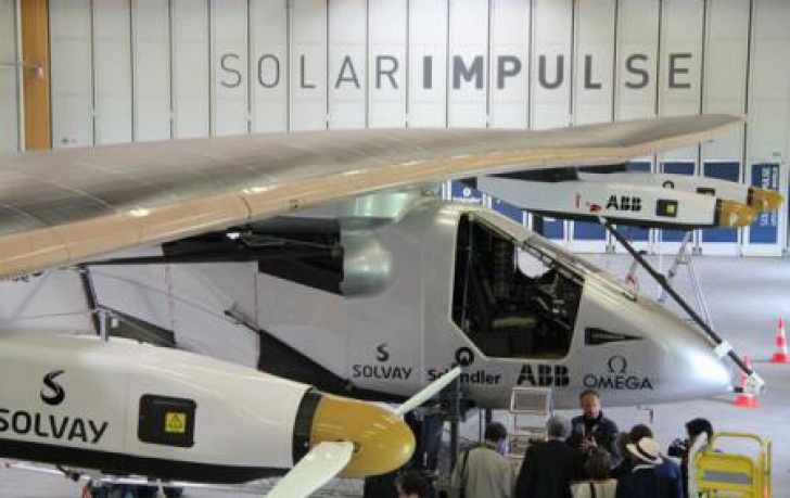 Avionul solar Impulse 2 va face turul lumii fără nicio picătură de combustibil