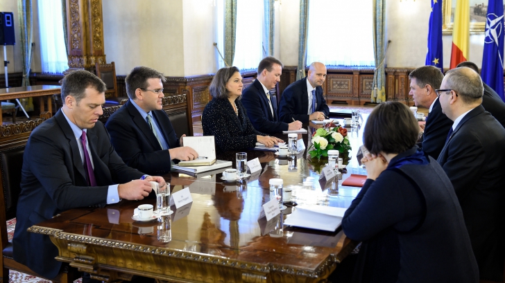 Victoria Nuland, discuţii cu Iohannis despre parteneriatul strategic şi combaterea corupţiei / Foto: presidency.ro