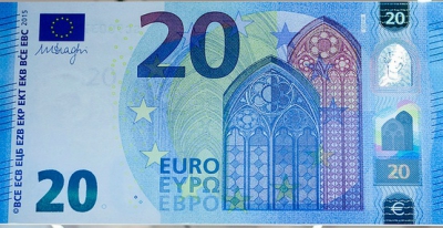 Noua bancnotă de 20 de euro