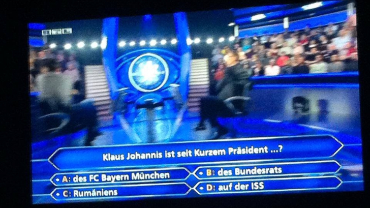 Întrebarea referitoare la Klaus Iohannis