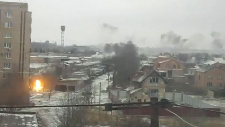 Atac asupra oraşului Kramatorsk