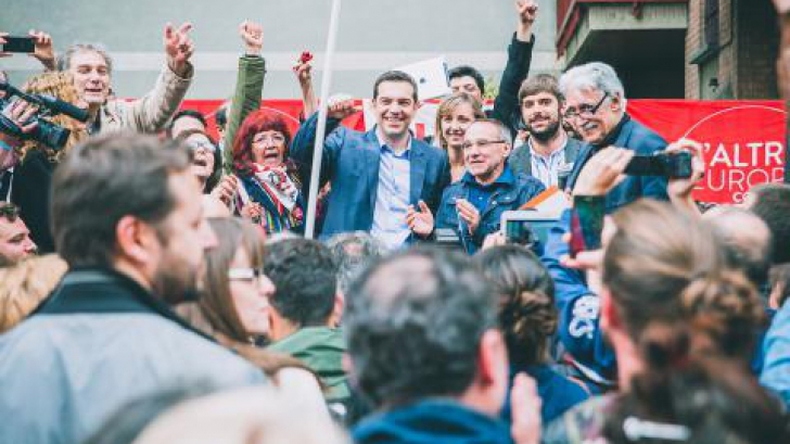 Miting de amploare la Atena, pentru susţinerea formaţiunii Syriza  