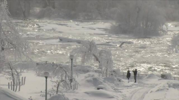 Niagara, înghțată de la începutul lunii ianuarie