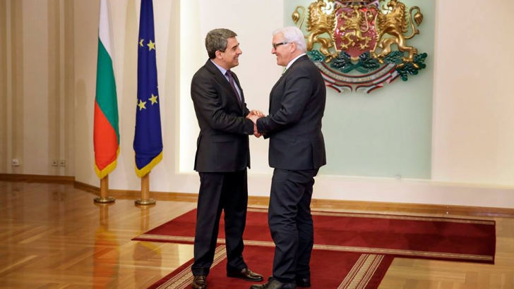 Ministrul german de Externe şi preşedintele Bulgariei, Rosen Plevneliev