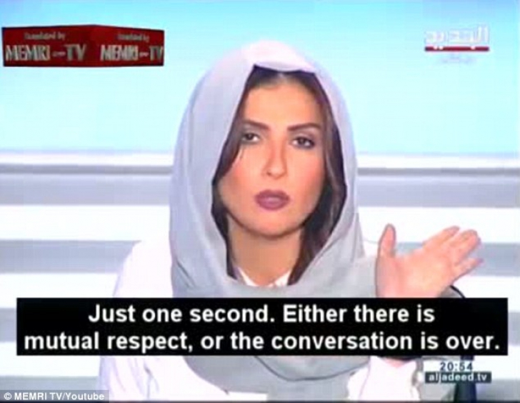 Lecţie pentru un cărturar islamist extremist, primită în direct la TV, de la o femeie