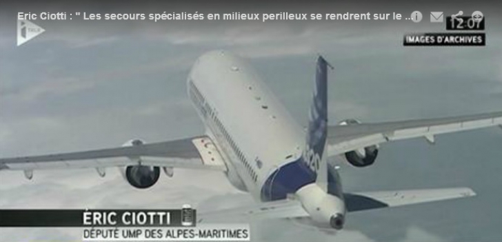Avion prăbușit în Franța