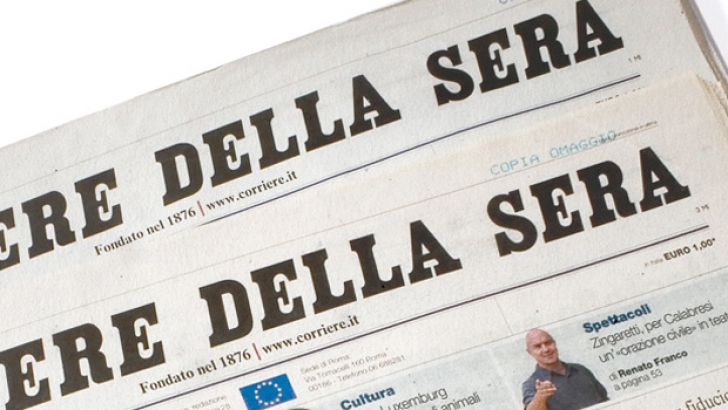 Motivul incredibil pentru care un italian a cumpărat o pagină din Corriere della Sera 
