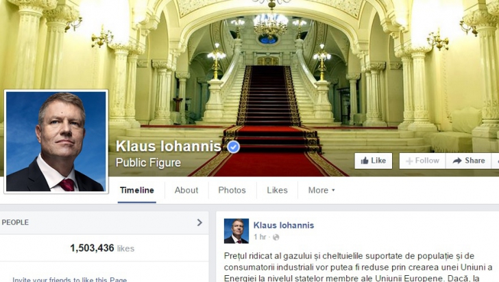 Klaus Iohannis, veste groaznică primită de la Facebook