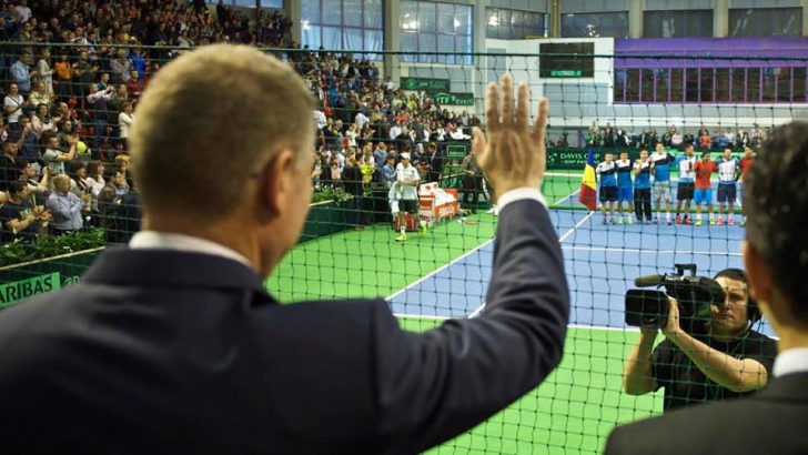 Klaus Iohannis, mesaj de susținere pentru echipa de tenis a României