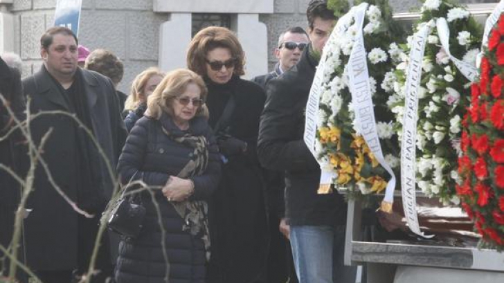 Angela Similea, sfâşiată de durere la înmormântarea lui Marcel Dragomir