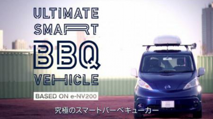 Nissan 'Ultimate Smart BBQ Vehicle', prima furgonetă electrică cu grătar încorporat