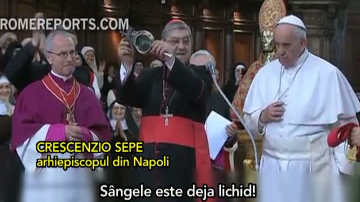 Papa Francisc a făcut o "jumătate de miracol" la Napoli VIDEO