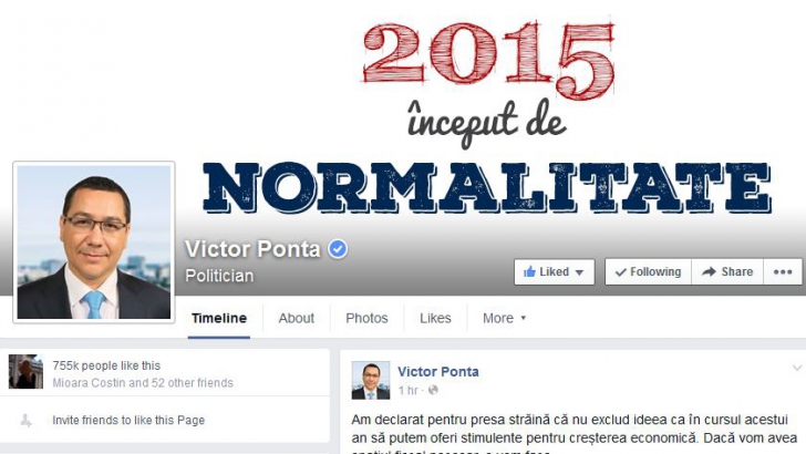 În picaj. Victor Ponta îşi pierde fanii de pe Facebook. În fiecare zi