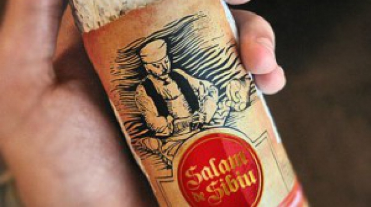Salamul de Sibiu, motiv de dispută: eticheta originală, înregistată de o firmă din Sinaia
