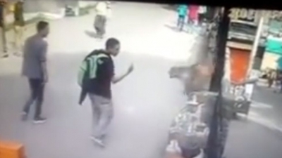 I-a arătat degetul mijlociu unei maimuțe, apoi a regretat amarnic. Clipul video este viral