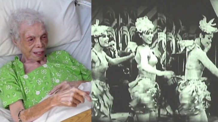 Reacţia uimitoare a unei femei de 102 ani care vede prima dată un film cu ea dansând în anii '30