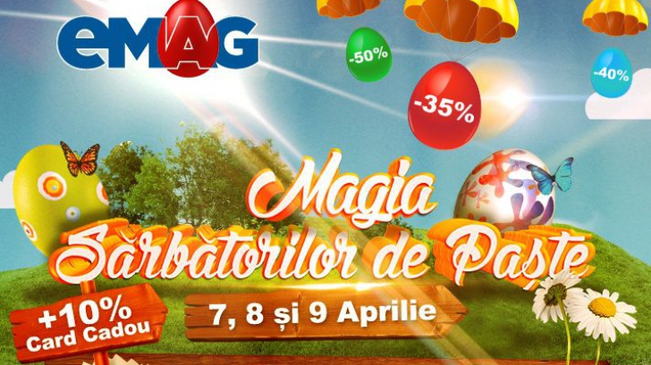 Paşte 2015. Reduceri uriaşe la eMAG - top oferte