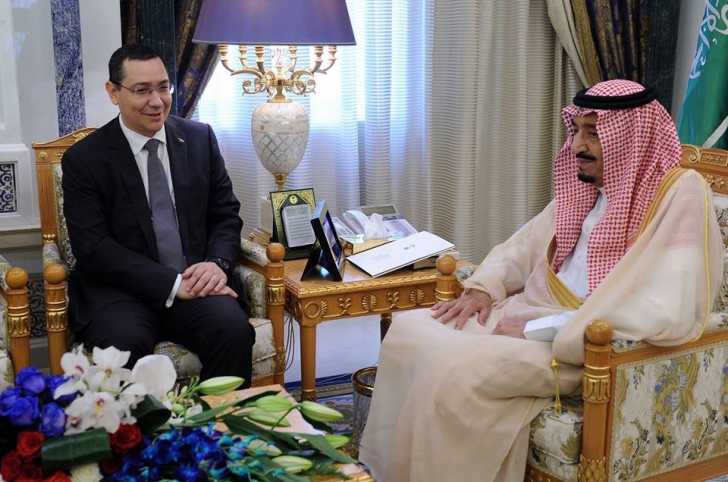 Victor Ponta, în turneu. Premierul s-a întâlnit cu regele Arabiei Saudite / Foto: Facebook.com