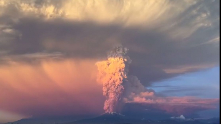 O nouă erupţie a vulcanului Calbuco, din Chine