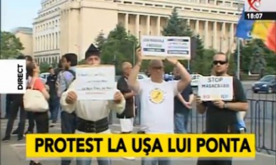 Protest în București, vineri seară, în faţa Guvernului: "Ponta, demisia!"
