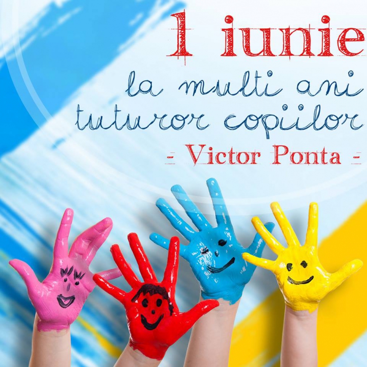 1 Iunie. Mesajul premierului Victor Ponta pentru toţi copiii. Fotografia de mii de LIKE-uri / Foto: Facebook.com