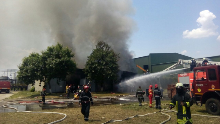 Incendiu depozit Bucuresti