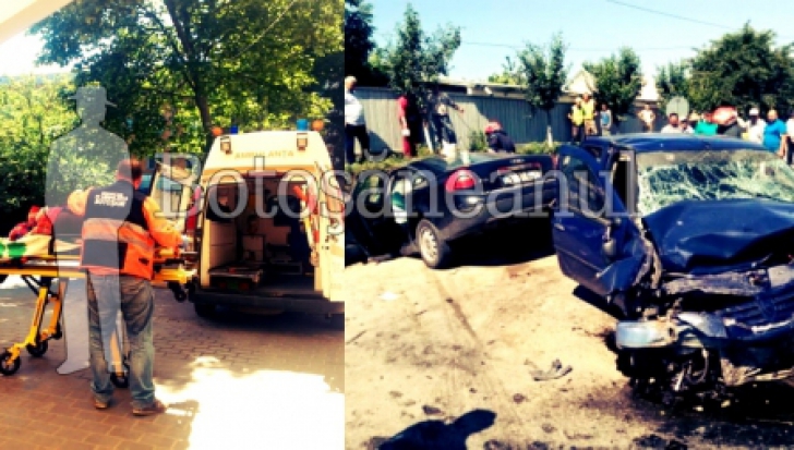 Accident teribil la Botoşani: două persoane au murit, alte patru victime, în stare gravă