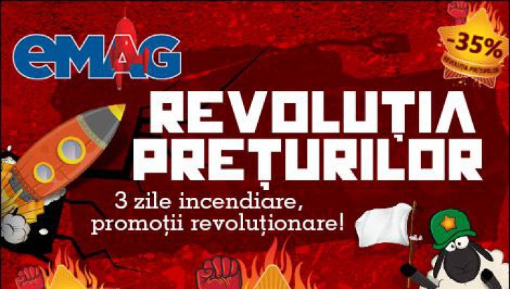 Revoluția prețurilor la eMAG: Televizoare cu reduceri de 38% din preț