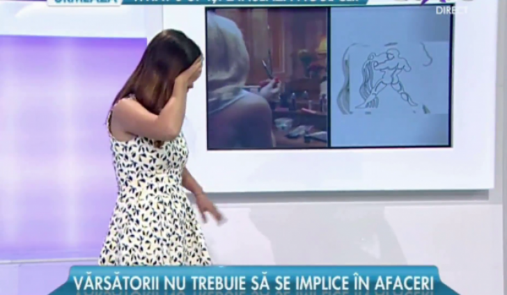Moment bizar: o prezentatoare din România a leşinat în direct la TV