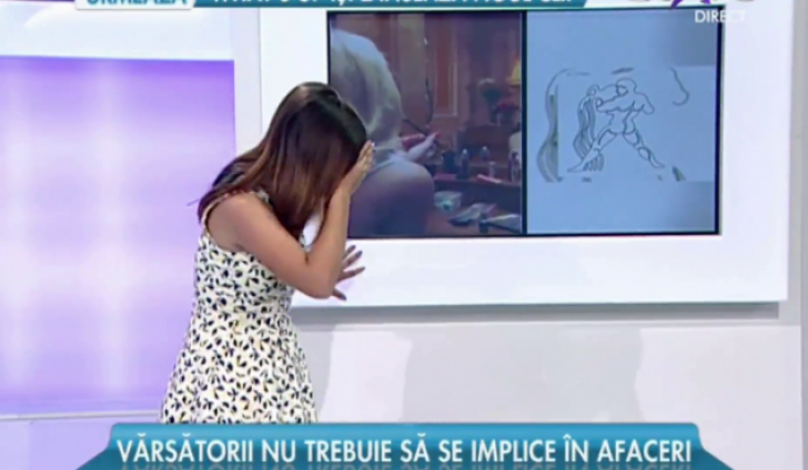 Moment bizar: o prezentatoare din România a leşinat în direct la TV