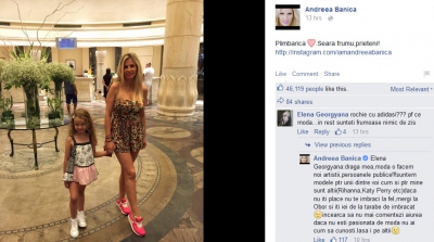 Andreea Bănică, de râsul internetului. Cum şi-a certat o fană care i-a criticat stilul vestimentar