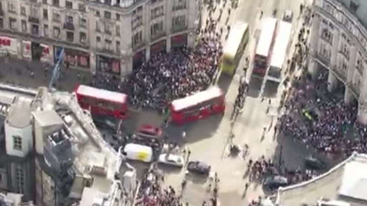Cum arată Londra, blocată de greva de la metrou: imagini spectaculoase