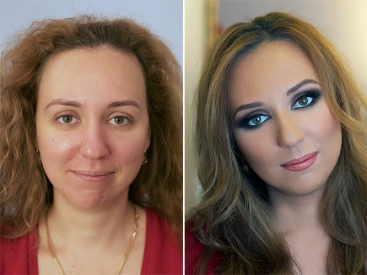 GALERIE FOTO: Femeile, înainte şi după machiaj. Cele mai spectaculoase schimbări