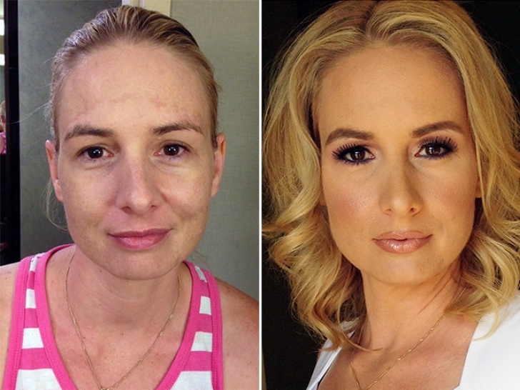 GALERIE FOTO: Femeile, înainte şi după machiaj. Cele mai spectaculoase schimbări