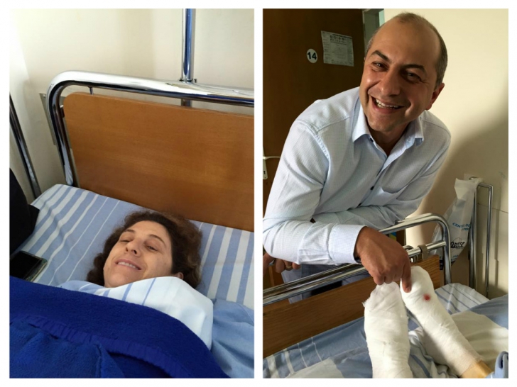 FOTO. Soția ambasadorului Olandei la București, 4 săptămâni de la operația la picior. Cum arată