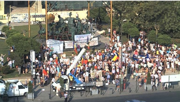 Marșul unioniștilor din Republica Moldova, din Piața Universității la Cotroceni