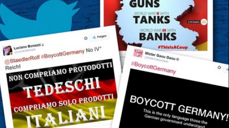 Răzbunare „virtuală” a grecilor: brandurile germane, boicotate pe Twitter