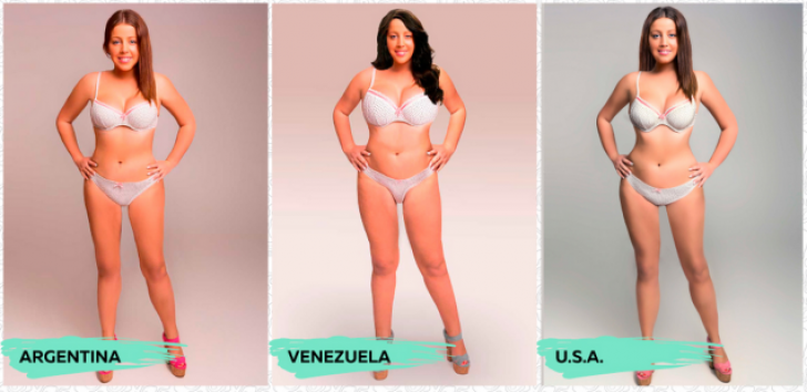 Femeia perfectă: cum arată standardele frumuseţii din 18 ţări. Experiment Photoshop 