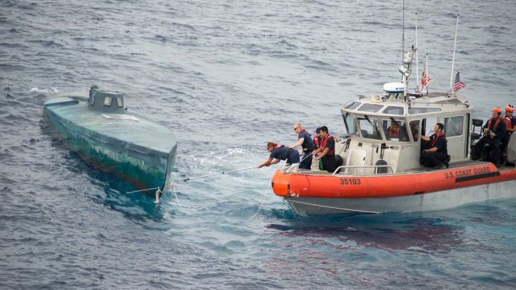 Submarin cu droguri în valoare de 200 de milioane de dolari, interceptat în Pacific