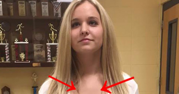 Eleva din imagine a fost trimisă acasă de la școală pentru că s-a îmbrăcat indecent. Uite ce purta