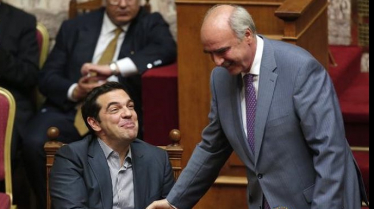 Tsipras și Evangelos Meimarakis
