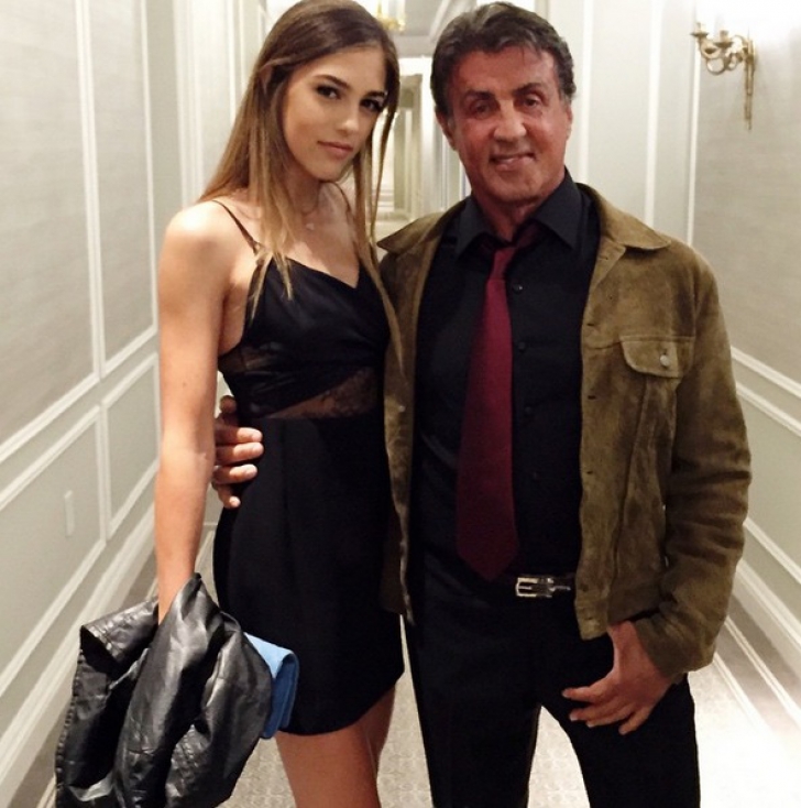 Pe Stallone îl ştie întreaga lume, dar fiica sa de 17 ani e pe cale să devină şi ea faimoasă FOTO