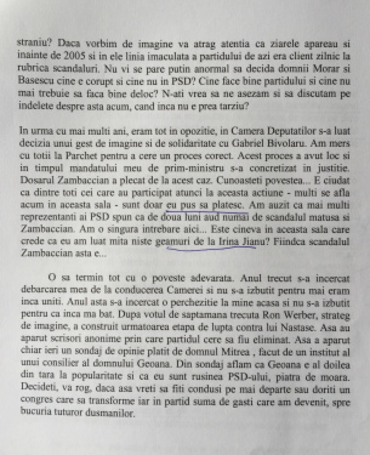 Năstase: Au trecut 10 ani de la celebra reuniune PSD. E prima dată când fac public acest text