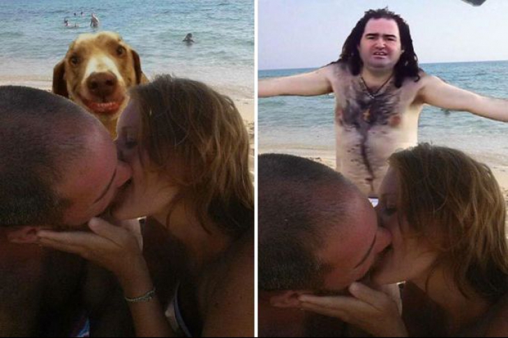 GALERIE FOTO: Ce se întâmplă când un cuplu își modifică în photoshop fotografiile din vacanță