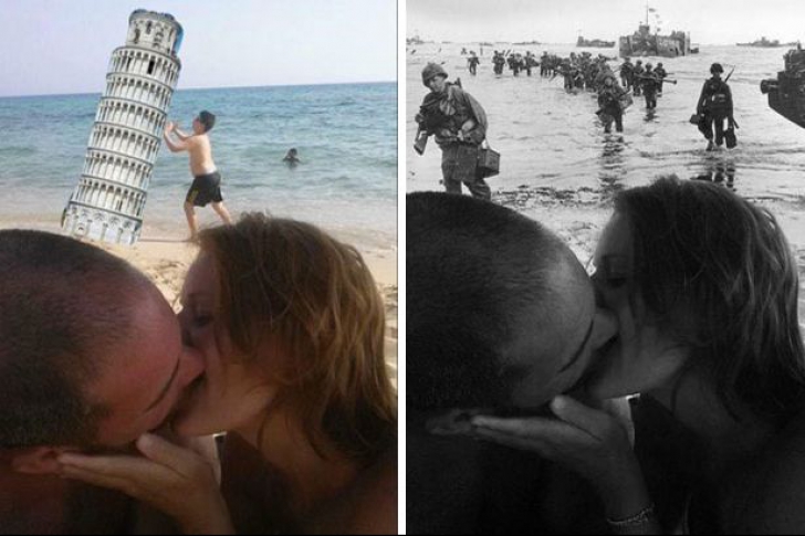 GALERIE FOTO: Ce se întâmplă când un cuplu își modifică în photoshop fotografiile din vacanță