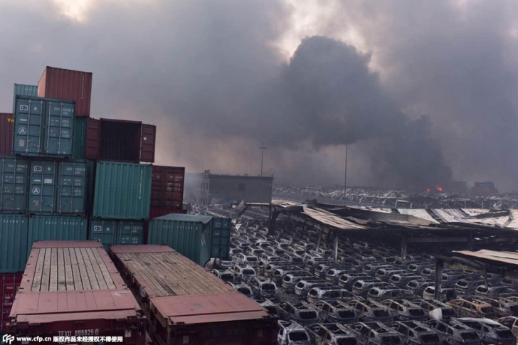 Galerie foto. Imagini catastrofale, ca după bombardament, după explozia din Tianjin, China