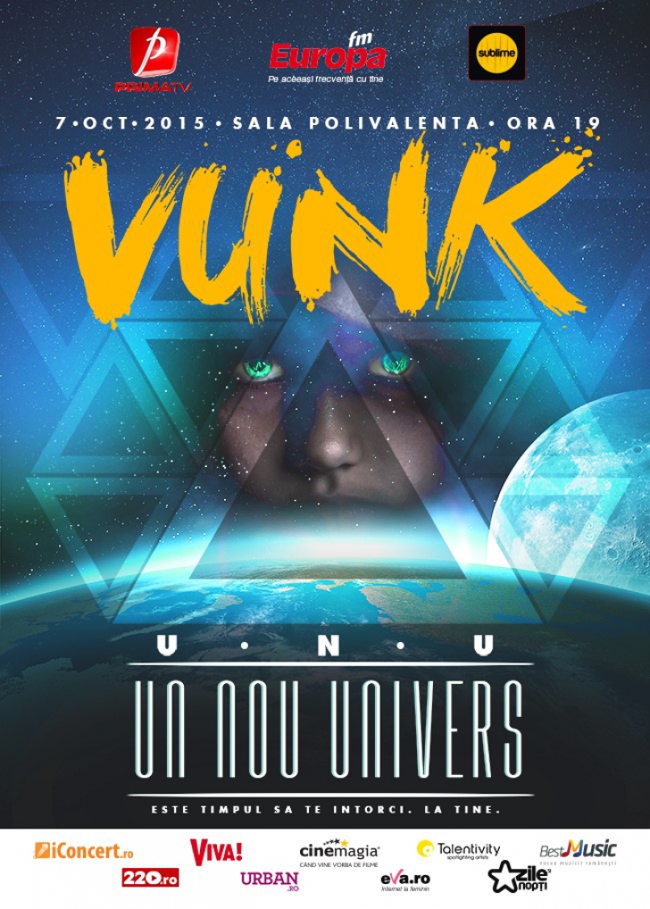 În premieră, în Romania, filmare la 360 de grade la concertul Vunk “Un nou univers”