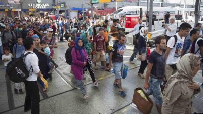Primul tren cu 167 de refugiaţi plecaţi din Austria a ajuns în Germania 